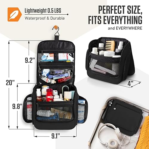 Miniatura 2 de VENTURE 4TH Neceser de viaje colgante de alta calidad para mujeres y hombres, bolsa de viaje para hombre con compartimentos expandibles y bolsa