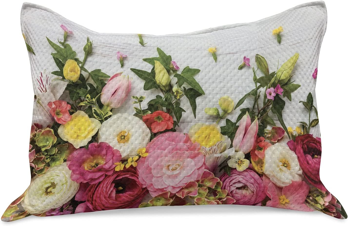 Ambesonne Rustic Knitted Quilt Pillowcover, Bunch of