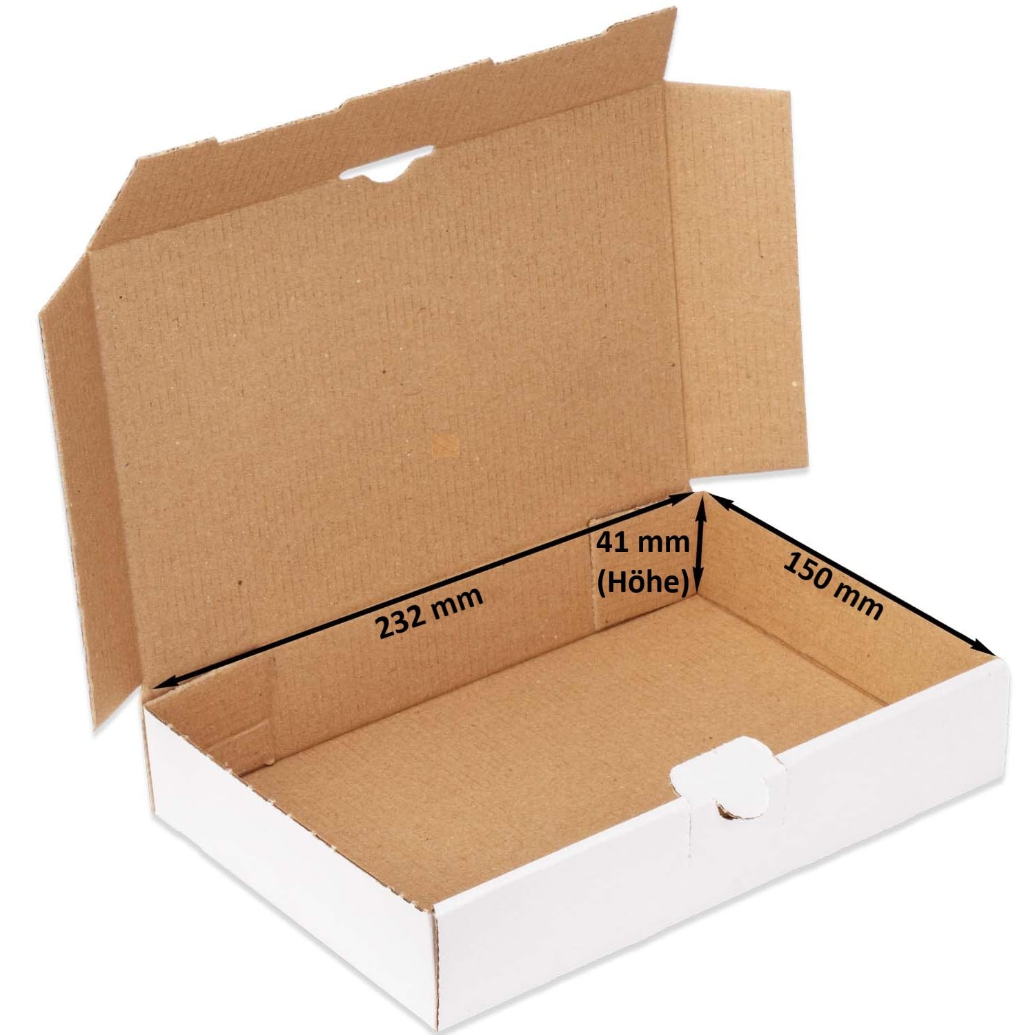 5200 Maxibriefkartons 240 x 160 x 45 mm MB-3 weiß stabil Maxibrief Karton Faltschachtel Versandkarton für Post DHL Versand DIN A5 Warensendung Büchersendung Versandschachtel (5200 Stück)