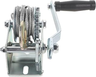 Electric Hoist Winch Ratchet Manual Winch,Hand Gear Crank Towing Mini 500lb Metal Boat Trailer Loading for Cars, Home Improvement, Cargo Handling for Crane