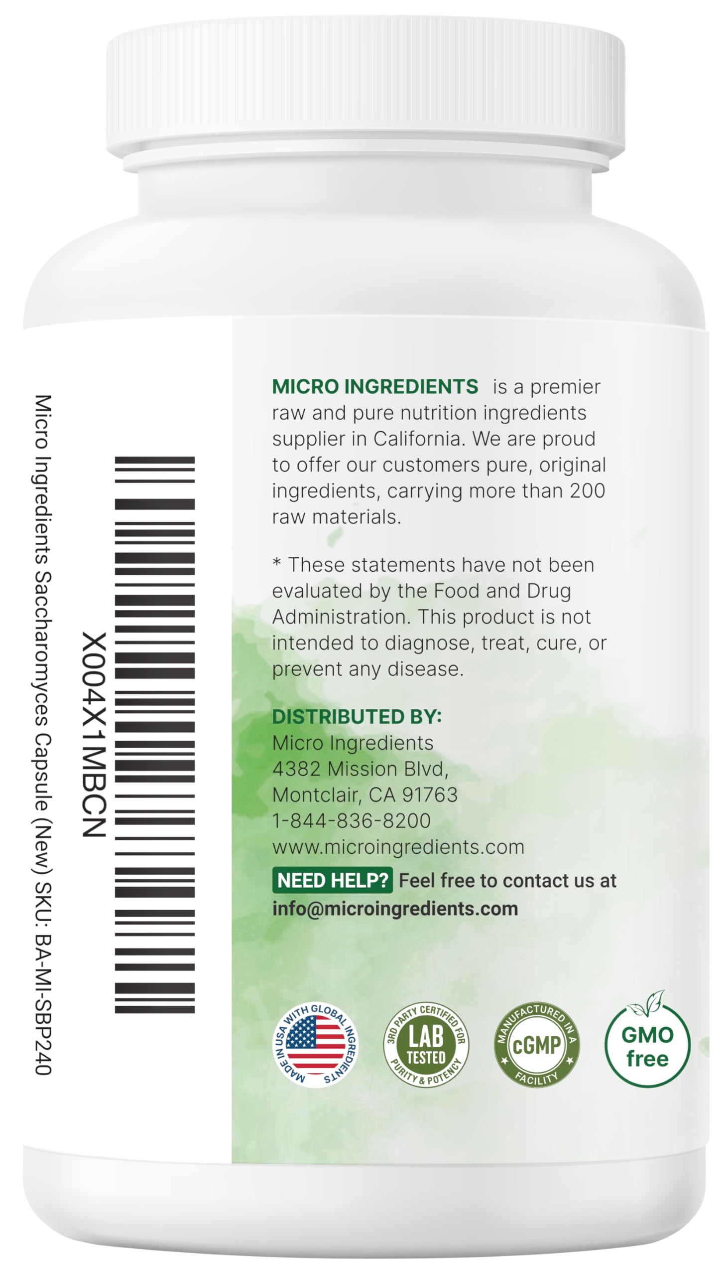 Saccharomyces Boulardii 10 Billion CFU with Prebiotic Inulin, 240 Capsules — Amazon image 7