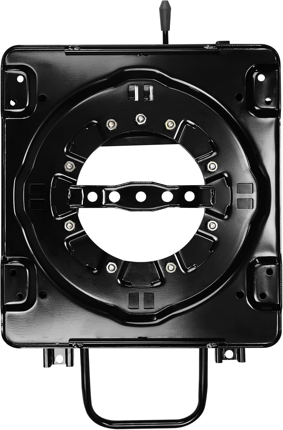 Cold-Rolled Steel Swivel Car Seat Base 360 Degree Rotatable Adjustable Seat Swivel Base Sliding Track W/Slider 130kg Load for RV Van Camper Boat Truck Bus