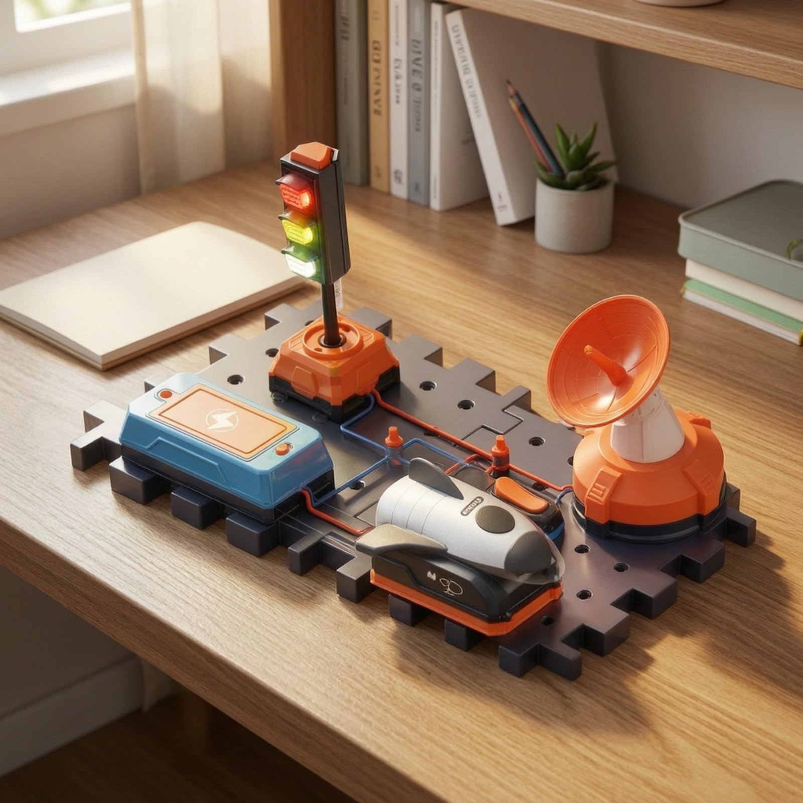 Giocattolo di Costruzione con Blocchi | SM, Gioco di Circuiti Elettrici, Didattico, Kit per Esperimenti Fisica, Scuola