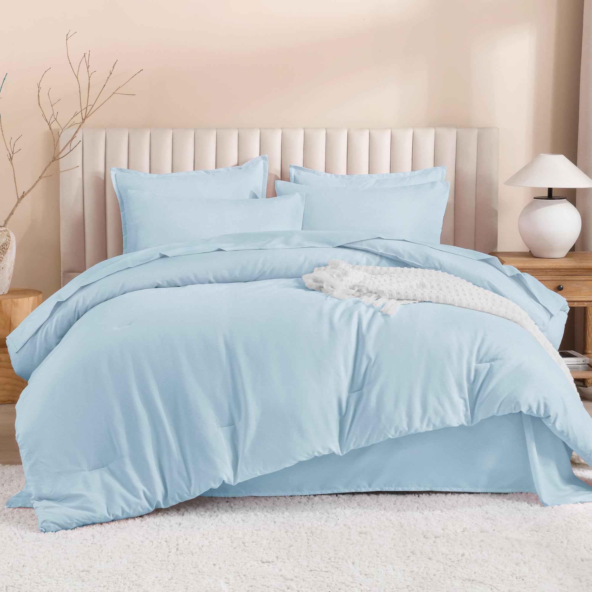 Litanika Twin/Twin XL Comforter Set with Sheets - 5 Pieces Bed in a Bag