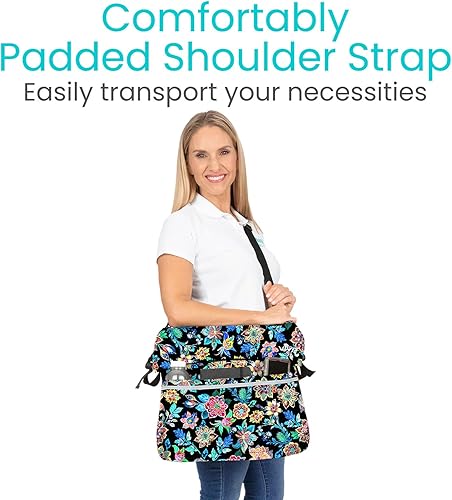 Miniatura 59 de Vive Bolsa XL para silla de ruedas, impermeable, resistente a los arañazos, doble costura, lavable a máquina, accesorio para adultos, personas