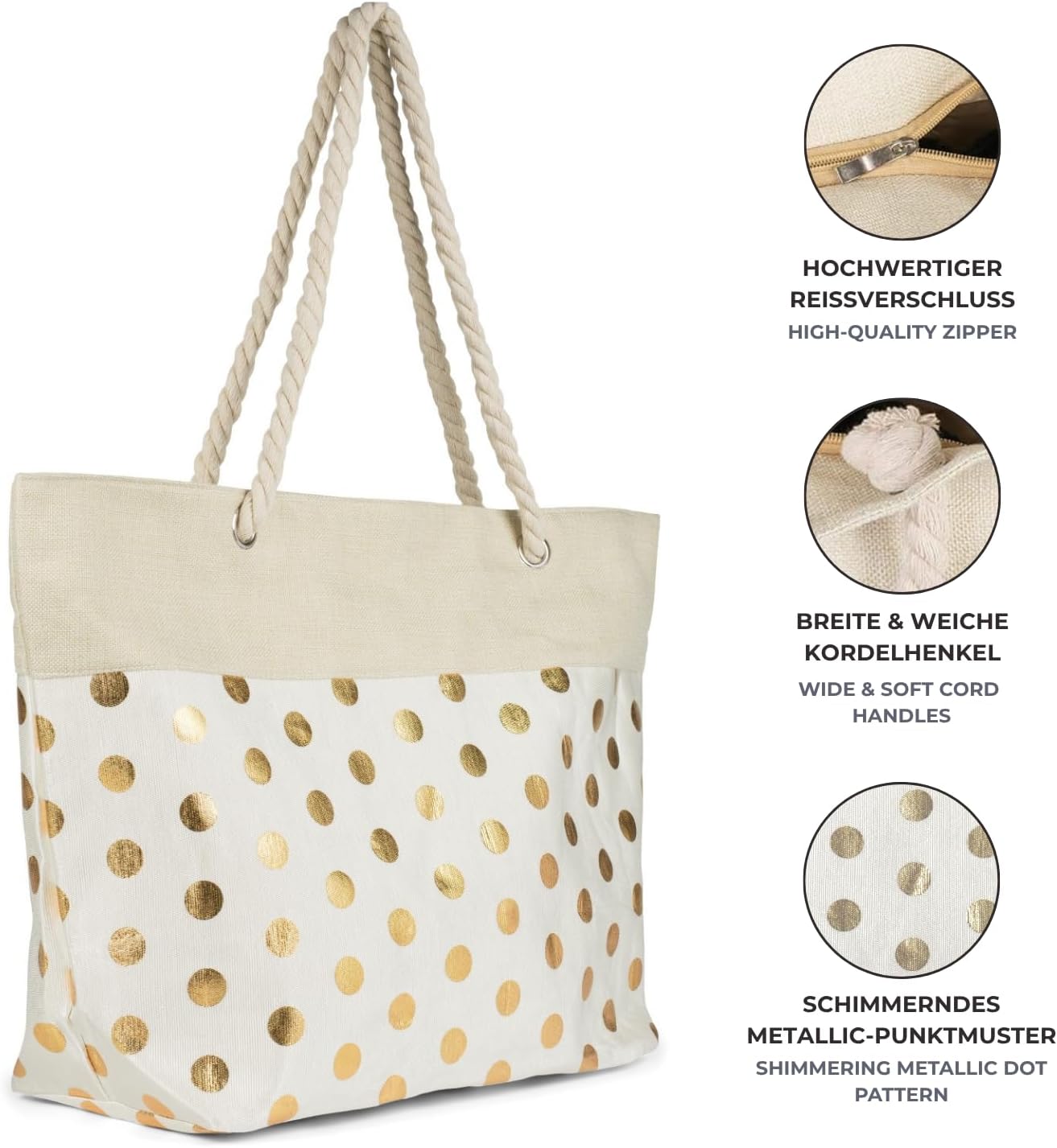 Schoudertas - Strandtas - Shopper Een kleurrijke mandala met