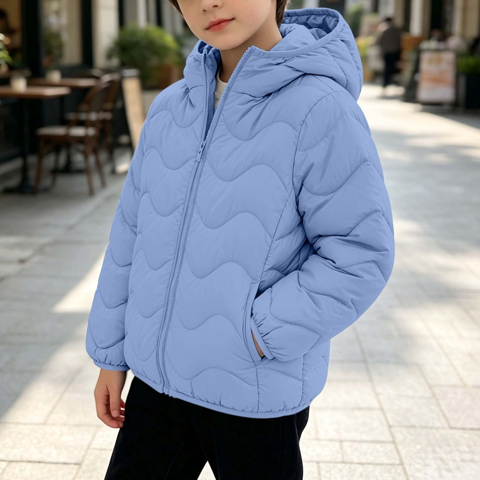 Kinder Steppjacke Winterjacke Übergangsjacke Jungen Mädchen Mit Kapuze