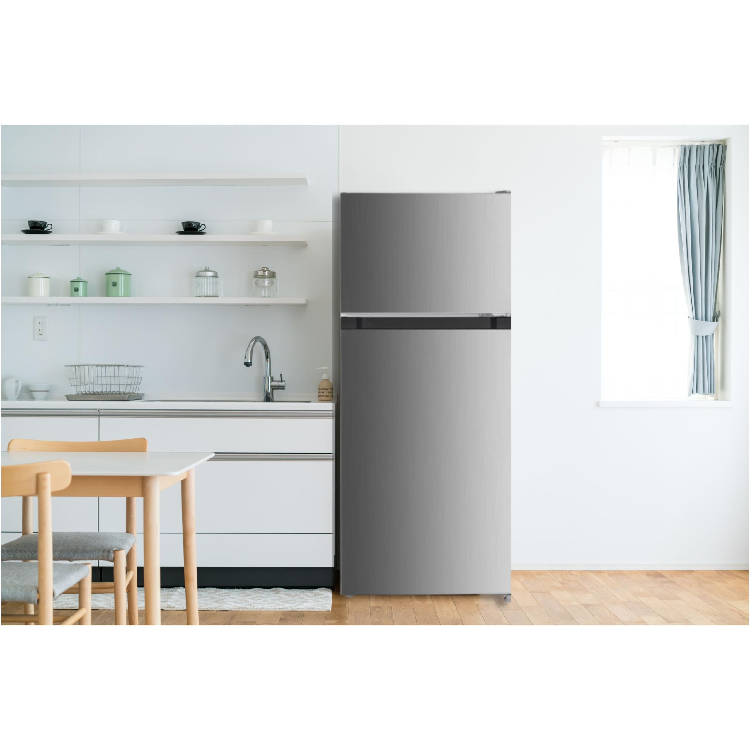 PKM GK126EIX Kühl- Gefrierkombination | Freistehend | 117 Liter Nutzinhalt | 4 Sterne Gefrierfach | Inox Design | Wechselbarer Türanschlag | 40 dB | 48 cm Breite