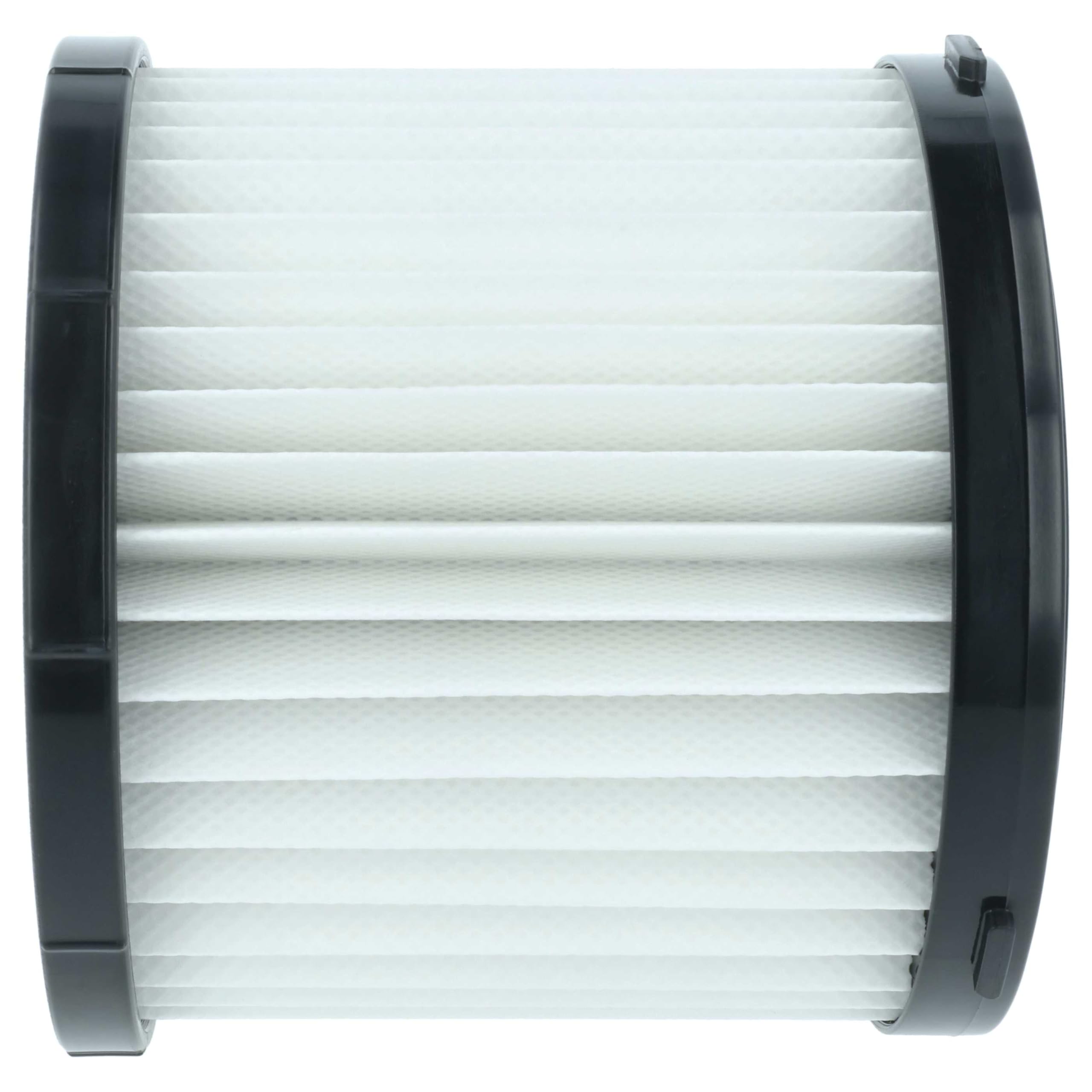 vhbw 4 x filtr fałdowany zamiennik do Ryobi A32RF08, A32VC05 do odkurzacza - filtr nabojowy czarno-biały