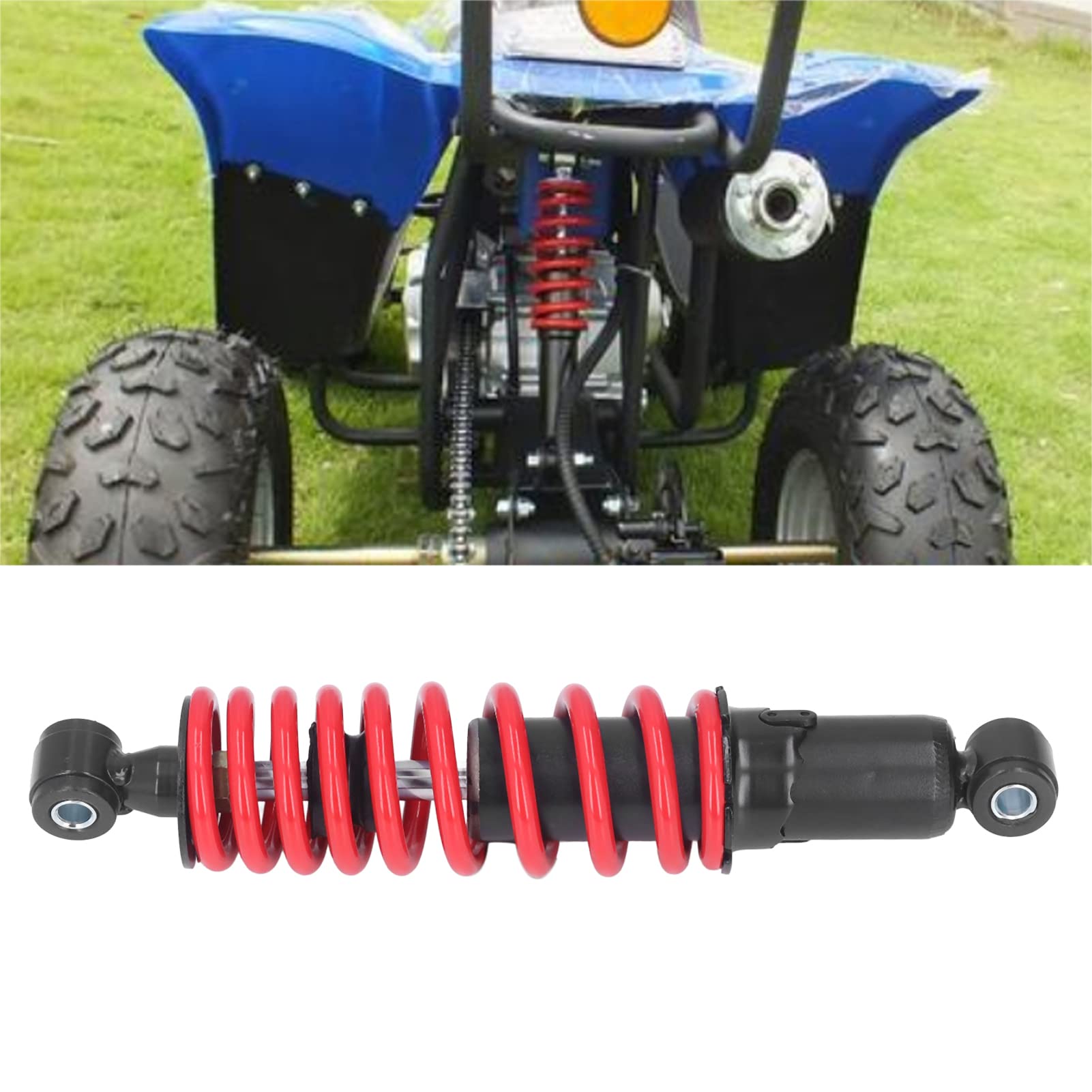 2x 235mm ATV Shock Absorbers - Rear Suspension Springs For Chinese 110cc Quads & Pit Bikes