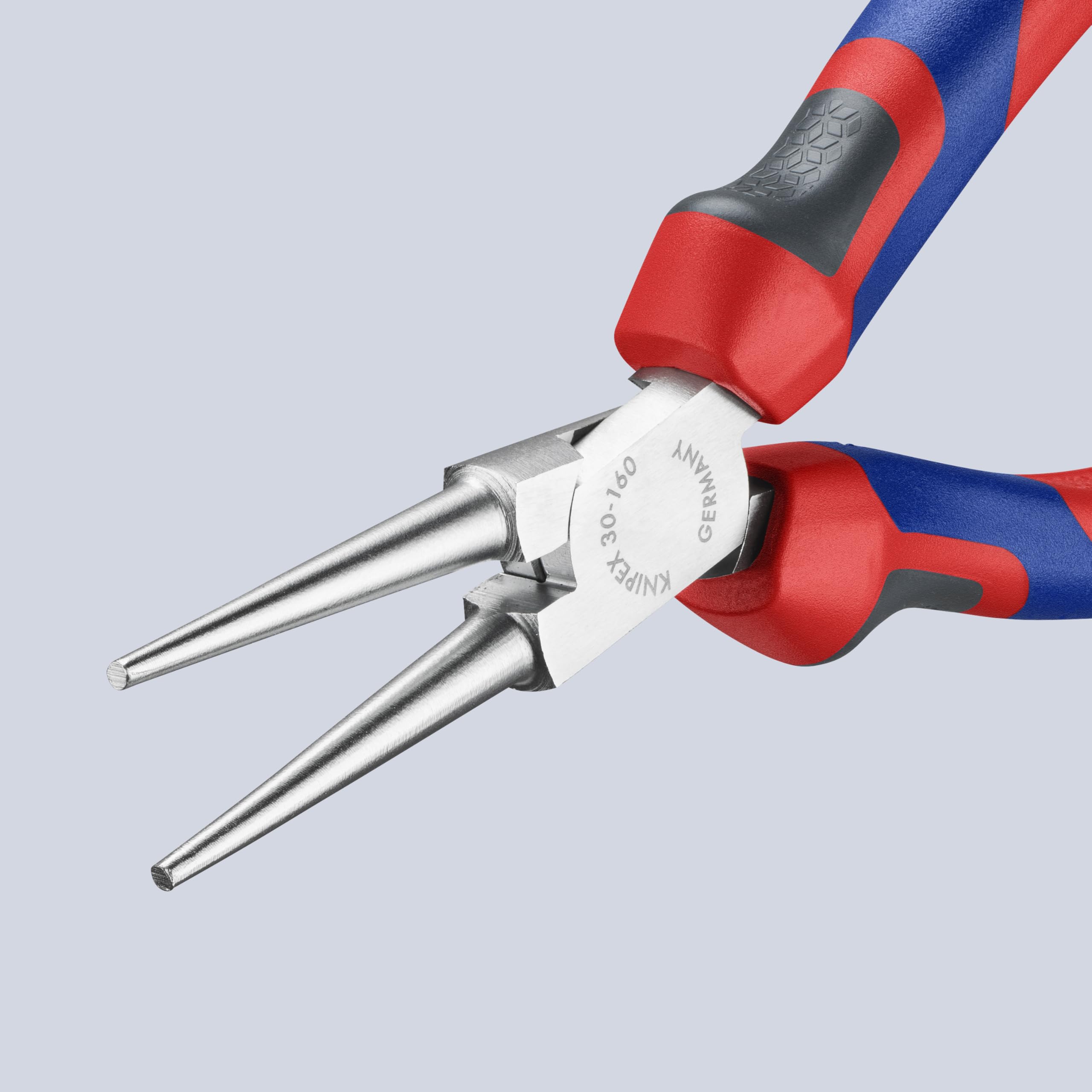 Knipex 3035160, 6 1/4-inch largo alicates de punta redonda con mango ergonómico
