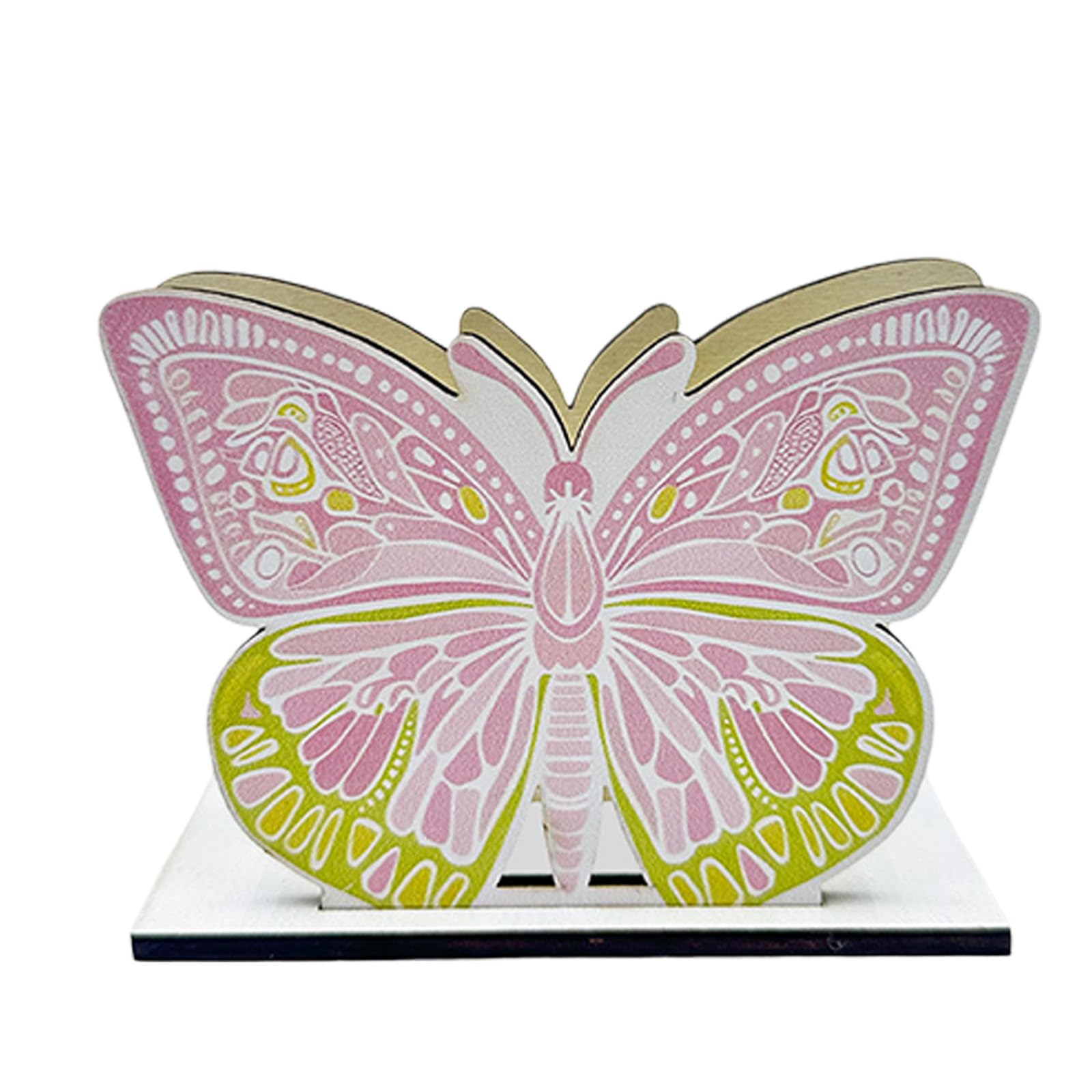 APGLSXY Unique Butterfly Themed Tissue Box Cover Wooden Kitchen Organizers Home Decoration Butterfly Napkin Holder