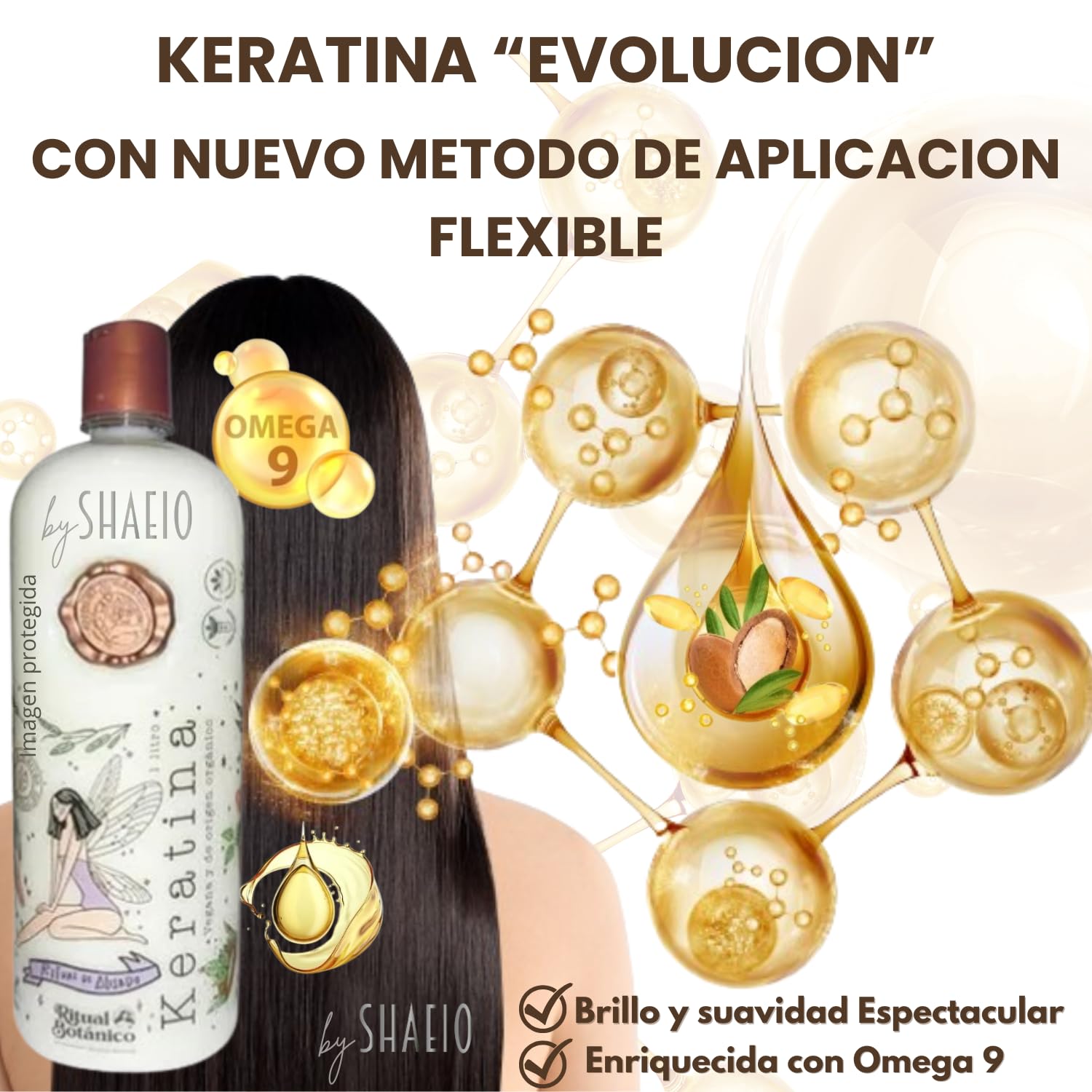 SHAEIO Ritual Botanico Organiczna kolumbijska keratynowa maska do włosów z 12 naturalnymi olejkami i aminokwasami
