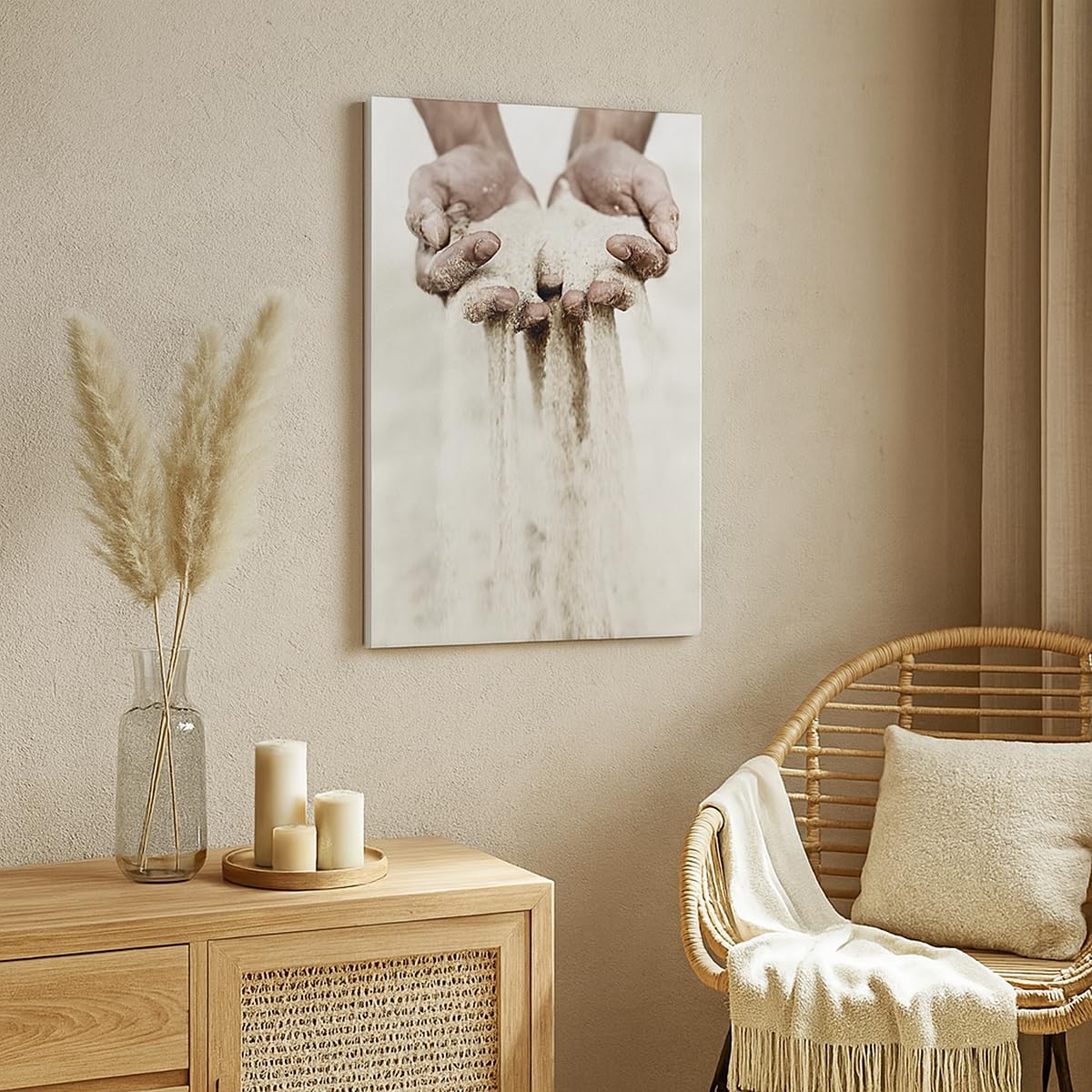 ARTTOR Cuadro Decorativo 70x100 cm Moderno Vertical Personas - 6234 | Cuadro sobre Lienzo Grande Arte mural Decoración del Hogar Salón Dormitorio Cocina sobre Lienzo Cuadros de Pared Estilo