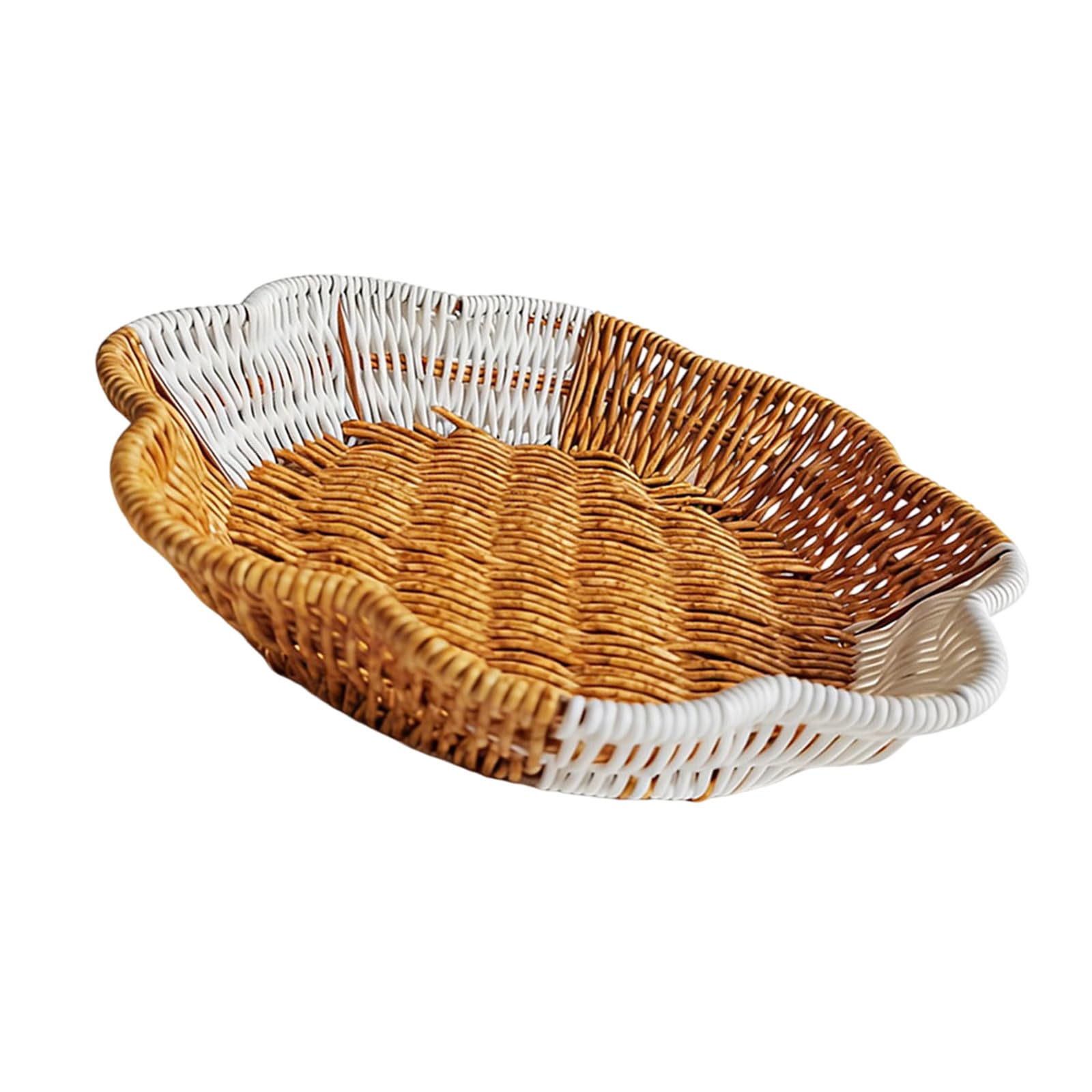ZBIianxer Modern Tone Fruit Tray for Snacks Desserts Sturdy PP Dividers Easy PP Fruit Bowl