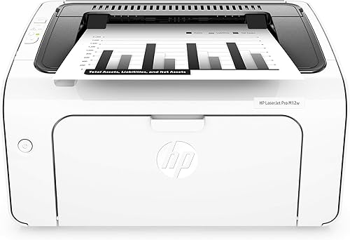 HP Laserjet Pro M12w Impresora láser inalámbrica, lista para reabastecimiento de Amazon Dash (T0L46A) (renovada)