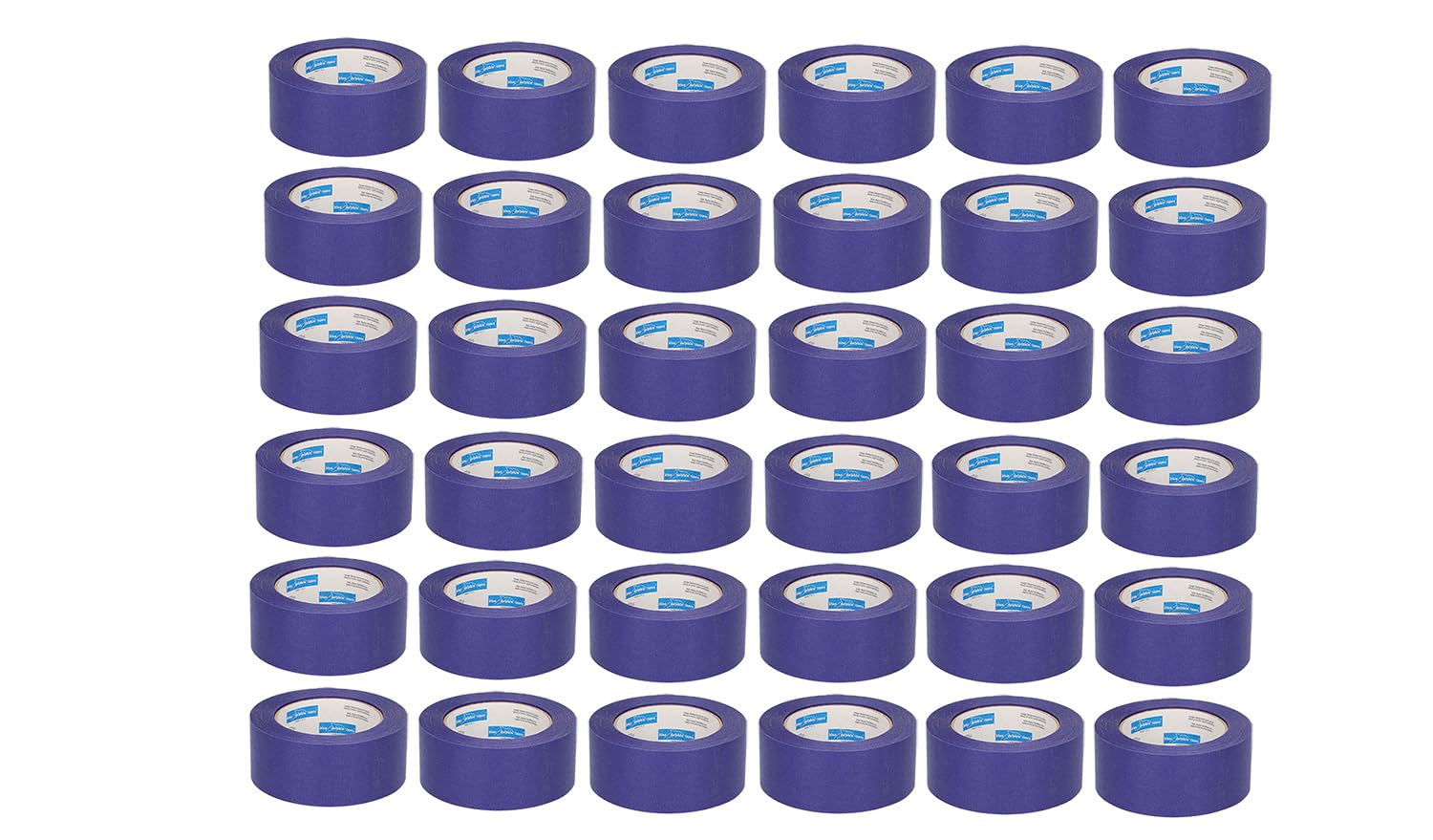 BDT Ruban de Masquage de Peinture Multi-Surfaces - Ruban Adhésif Polyvalent pour Travaux de Peinture et Décoration - Intérieur et Extérieur (25 mm x 50 m, Lot de 36)