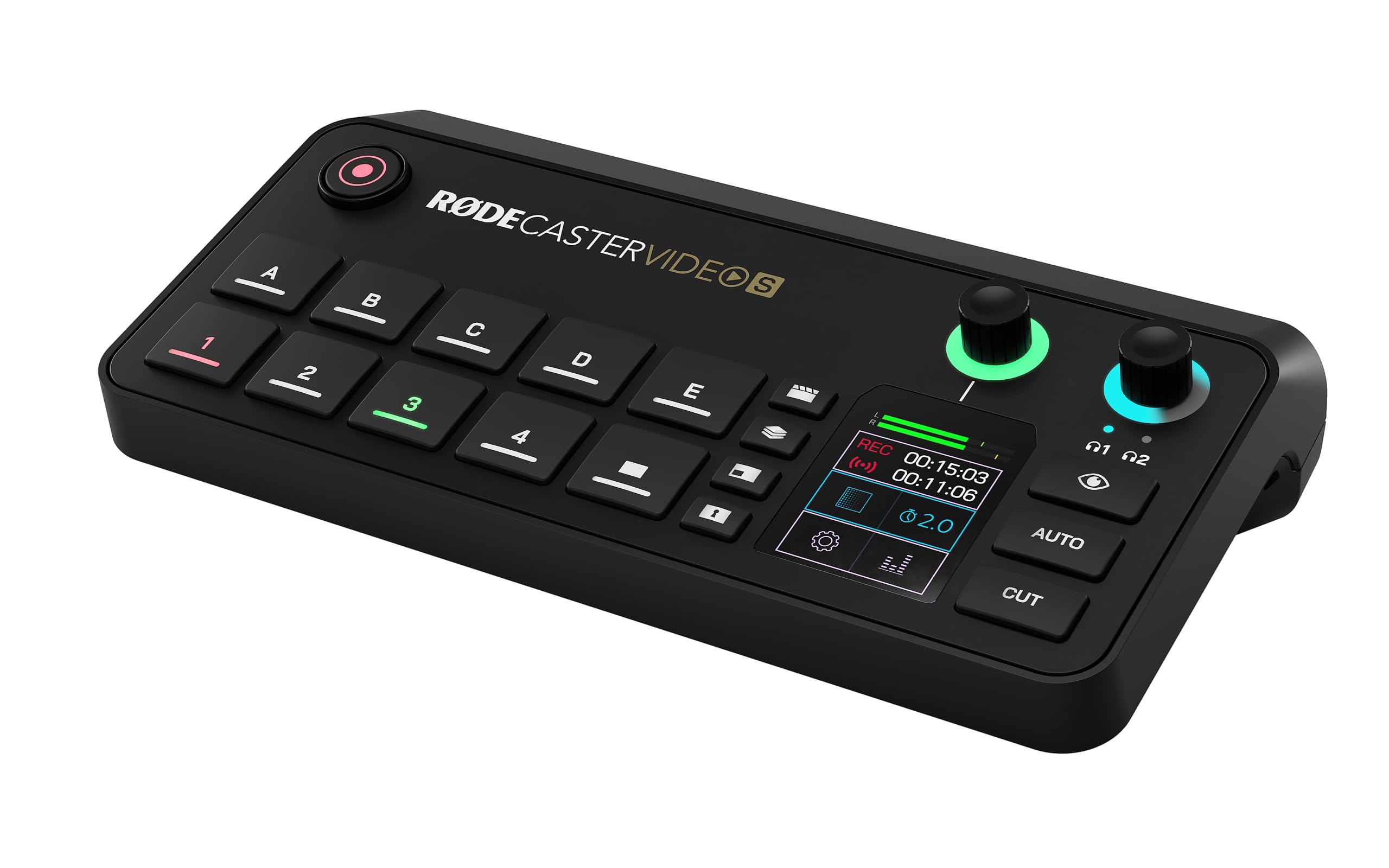 RØDE RØDECaster Video S – Video switcher per podcast e interfaccia audio – multi-​camera, 4 ingressi video (HDMI e USB), 1080p60, scene da più sorgenti