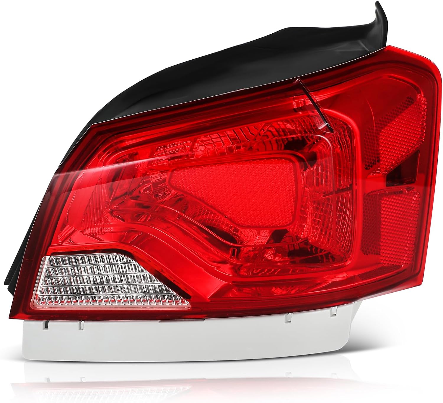 ECCPP Tail light Assembly For Chevrolet Impala 2014-2020 Passenger Side (Chrome Housing Red Lens)