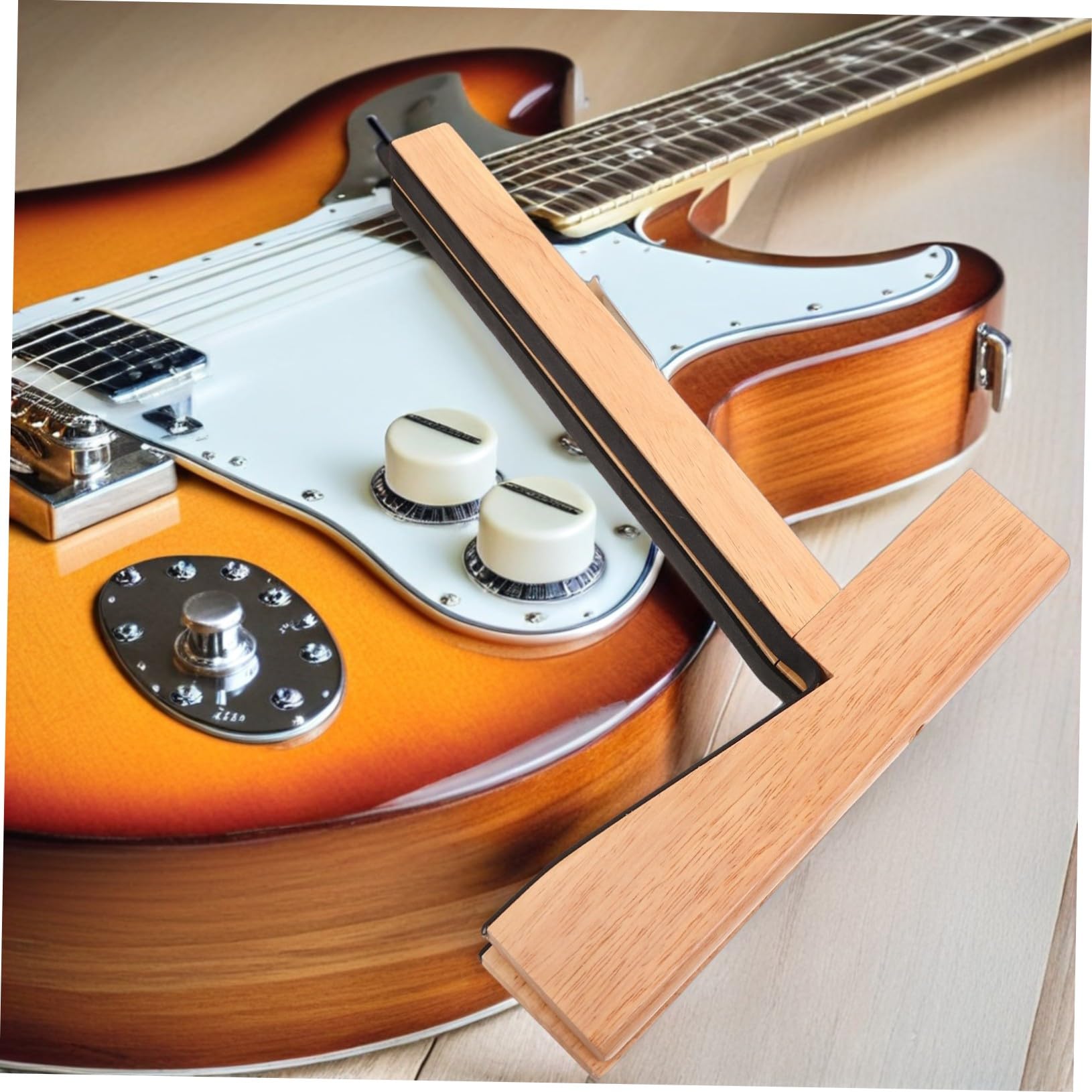 Stojak Na Gitarę Akcesoria Gitarowe Uchwyt Na Instrumenty Stojak Podłogowy Na Gitarę Akustyczną Pionowy