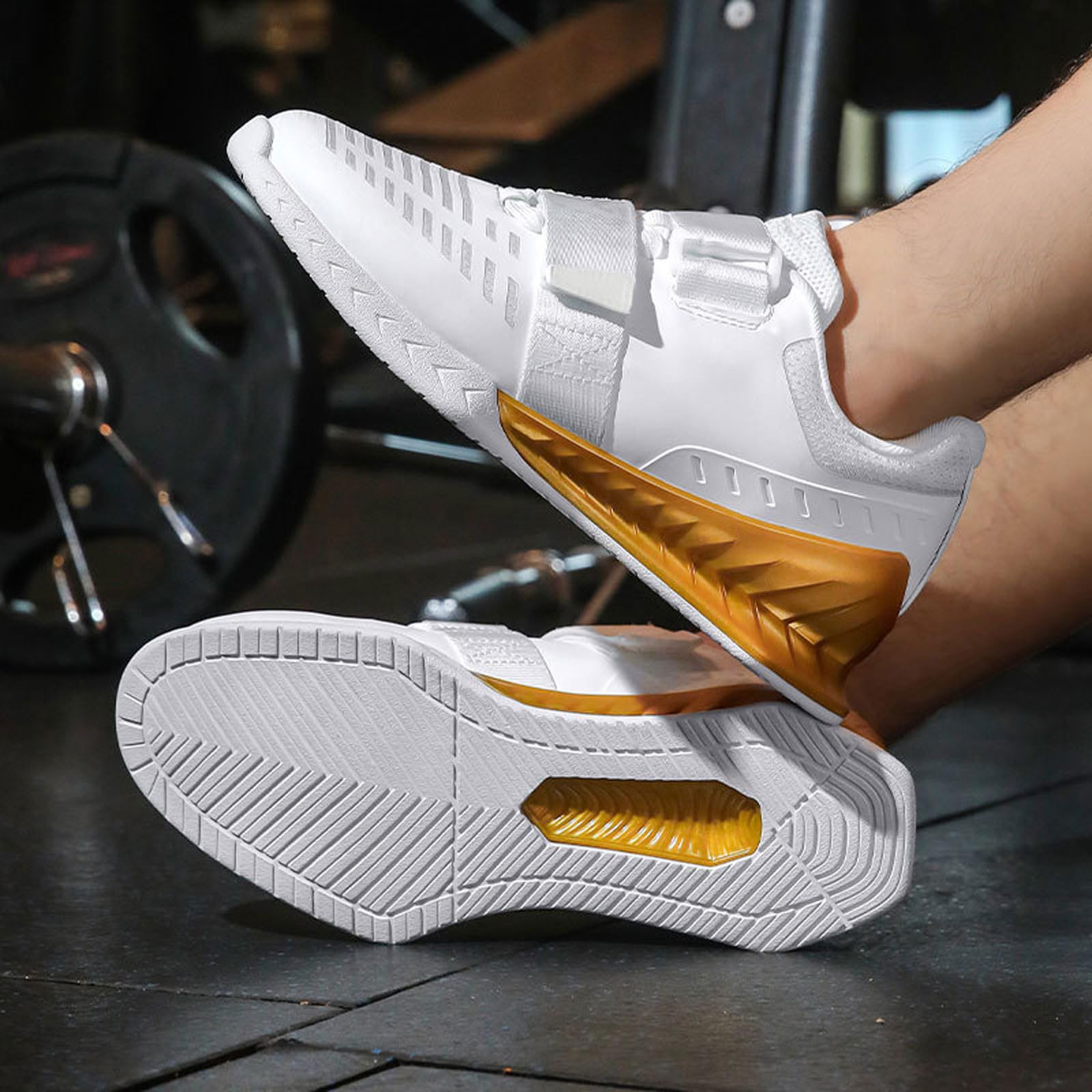 Scarpe da Sollevamento Pesi per Uomo e Donna,Scarpe da Squat da Stacco,Bodybuilding di Sollevamento Pesi Scarpe,Comode,Antiscivolo,per Fitness Indoor,Cross-Trainer