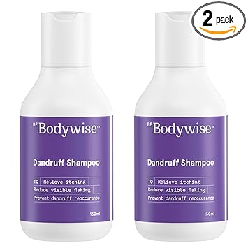 Bodywise Anti Dandruff Shampoo for Women | Targets Dandruff, & Removes Visible Flakes | Removes excessive oil & Relieves from dandruff related itching | Shampoo for Smooth & Frizz Free Hair | Pack of 2 - Combo |300ml