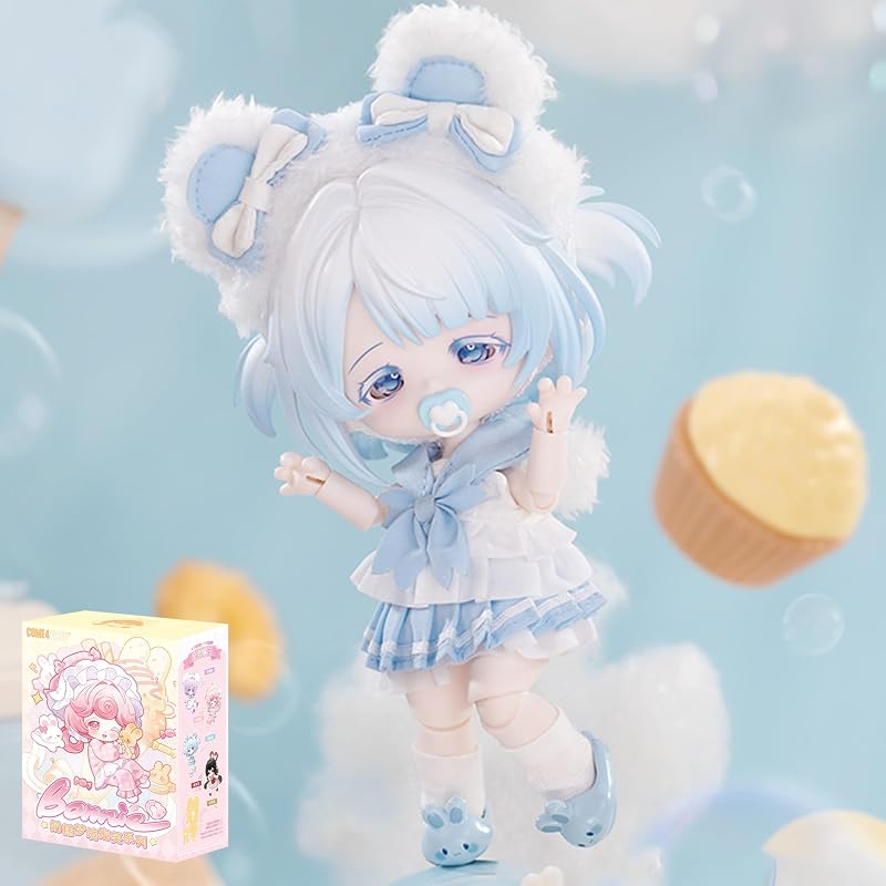 Come4Free BJD Blind Box Bonnie's Fourth Generation Dream Pastry Series - Lululan Standard Edition - BJD Doll Collectable Action Figure for Birthday Gifts Party Toys 1PCS/7.3''/Age 15+