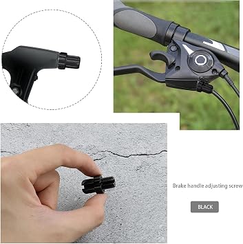 4pcs M7 7mm / M10 10mm Brake Lever Adjusting Regulator Screws for Mountain Road Bike MTB Bikes Cable Adjusters Bolts Brake Parts Aluminum Alloy Silver/Black M7x26.6x14.6mm / M10x26X10mm