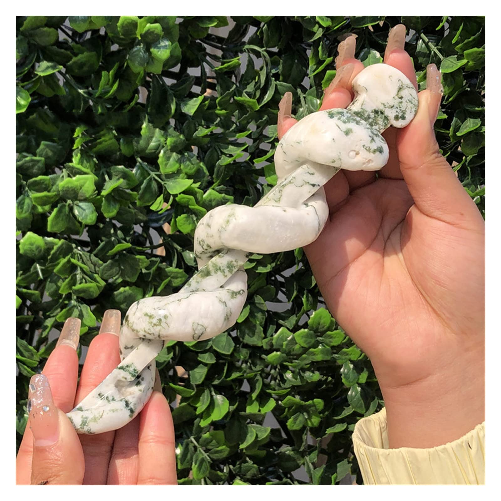 Amazon.co.jp: 蛍石 苔瑪瑙 蛇の王笏 クリスタル スピリット