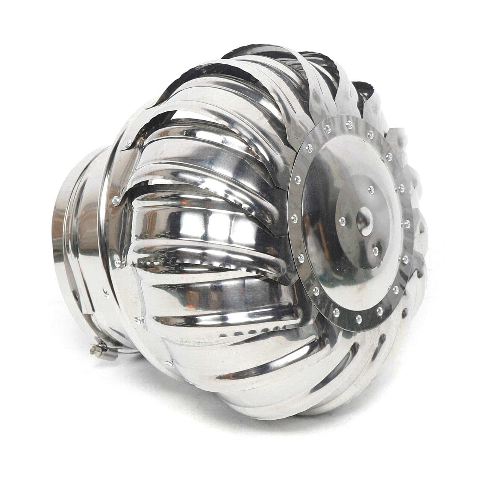 Futchoy Dachventilator Windgetrieben Dachhaube Dachentlüftung Windkraftanlage Abluft Lüftungsaufsatz drehbar 160mm