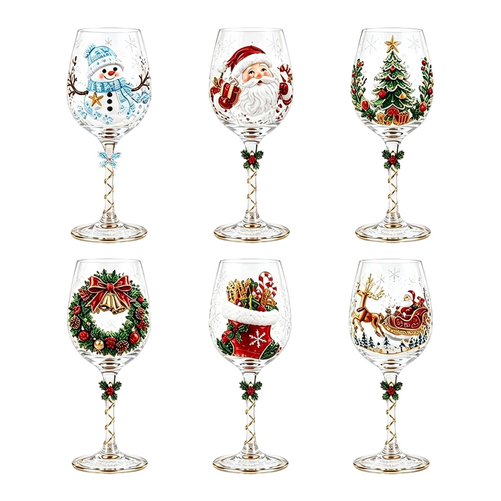 Goblets Glassware - 38x27cm (Clear) Stemmed Party Cup | Holiday Glass