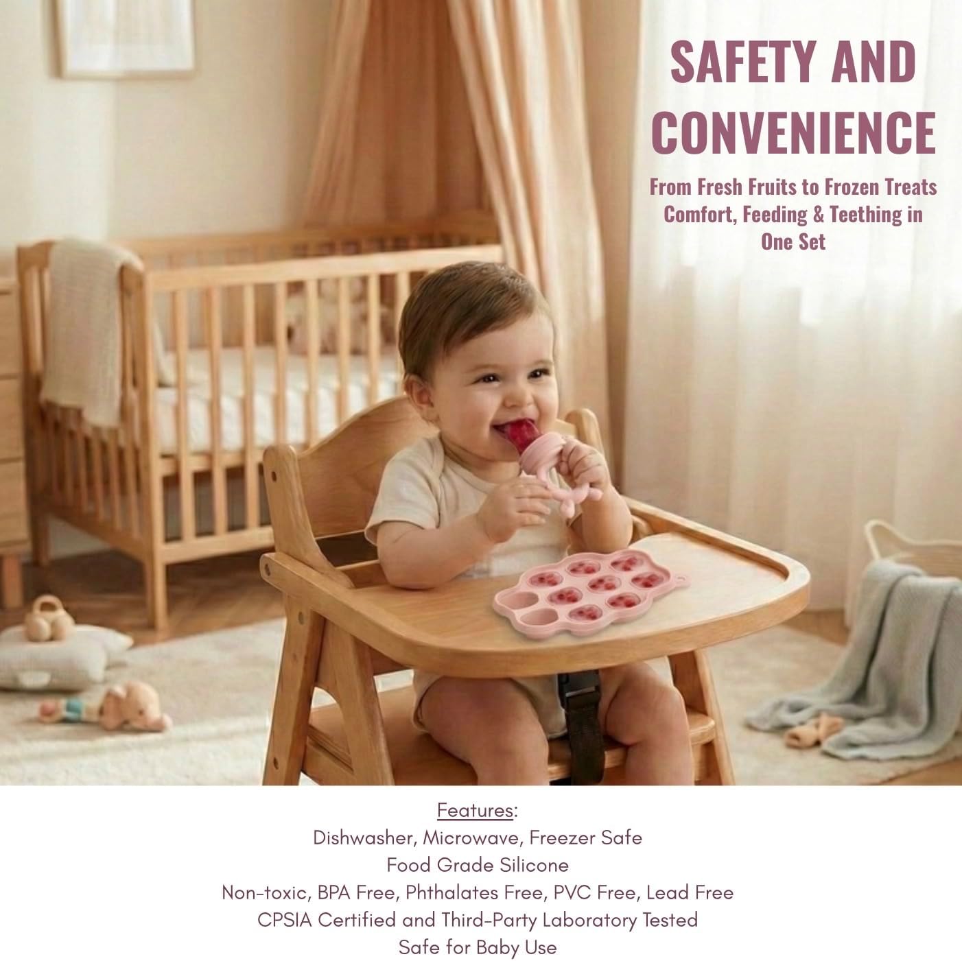 MONDE 25PCS Ultimate Silicone Baby Feeding Set, Complete Mealtime Baby-Led Weaning Essentials from Infant to Toddler, Bib, Smock, Sippy Cup, Dry Wet Bag, Placemat, Perfect Premium Gift Set (Pink)