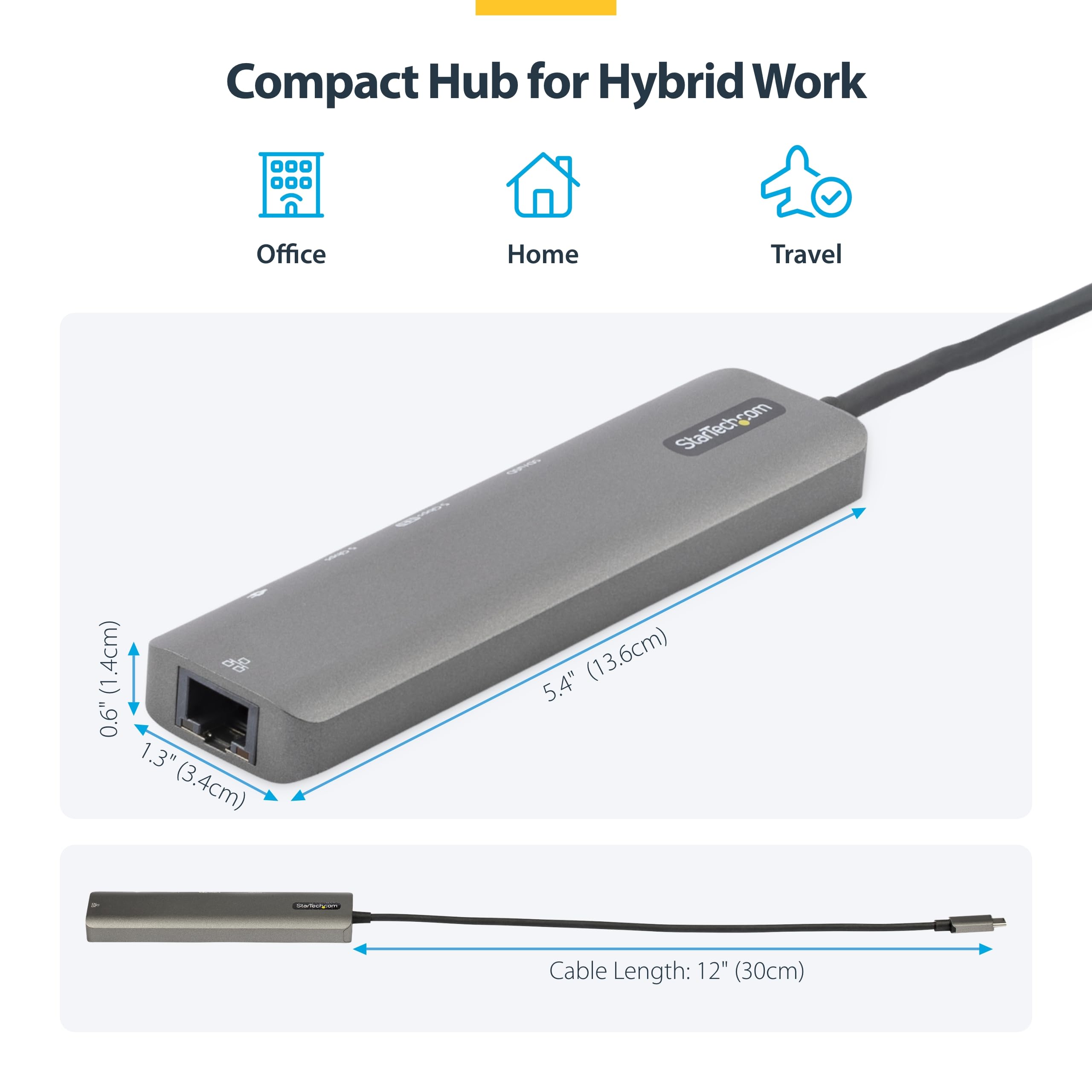Startech.Com DKT30CHSDPD1 Adapter Usb, Szary, 12"