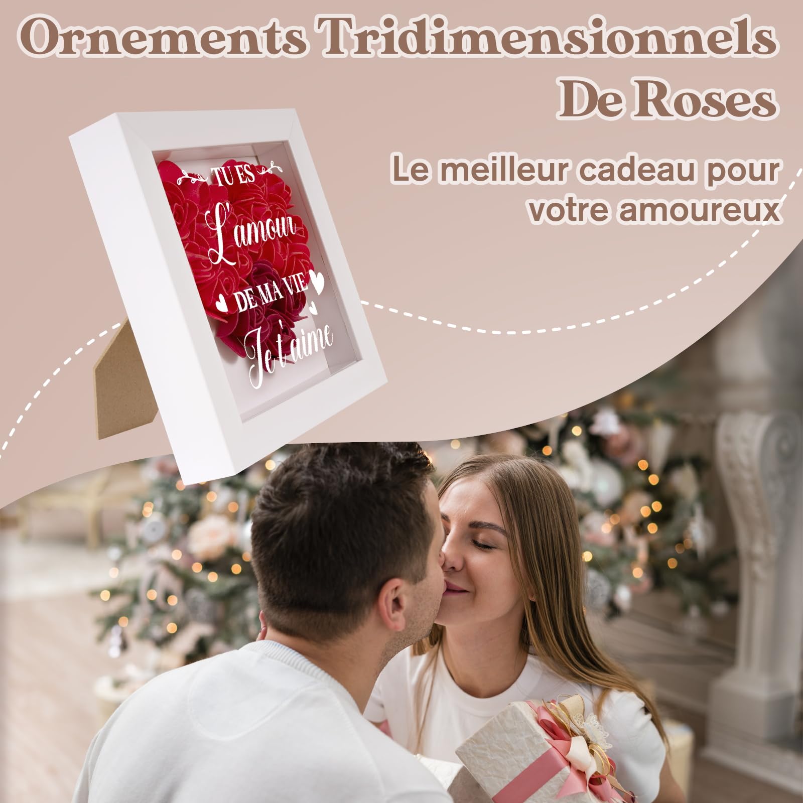 Cadeau Couple Amour, Cadeau Femme Anniversaire - Rose Éternelle Décorative | Idee Anniversaire, Romantique Présent pour Elle