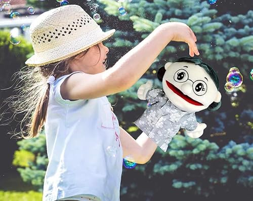 Miniatura 3 de Marioneta de peluche con boca y manos móviles para niños, marioneta suave con 1 imán suave al azar para nevera GLANVE