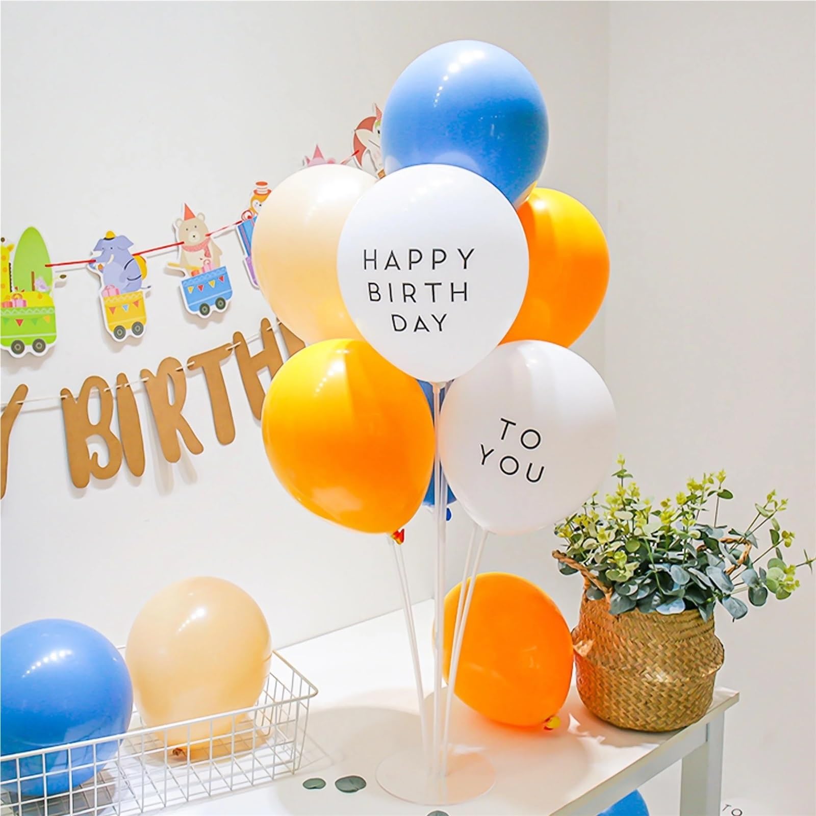 Stojak na balony 8 zestawów patyczków do balonów z podstawami 7 rurek stół weselny stojak na balony uchwyt