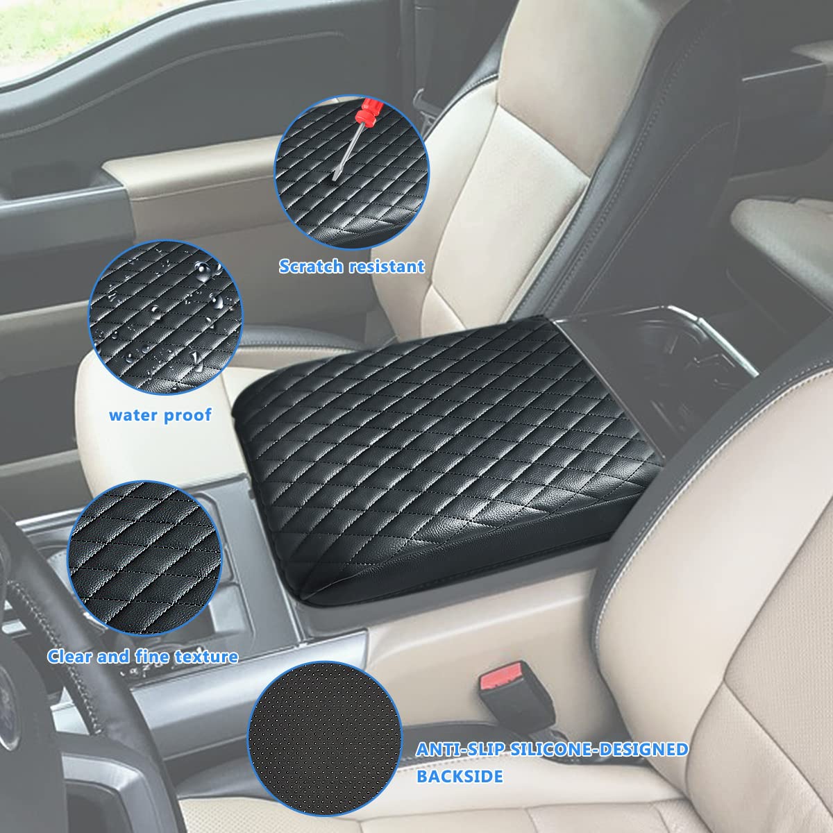 Autorder Center Console Cover For 2022 2023 2024 2025 Ford Maverick - View #4