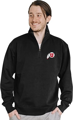 Miniatura 21 de Blue 84 Sudadera con cremallera de un cuarto para hombre de la NCAA Gris
