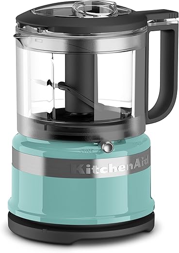 KitchenAid 3.5 Cup Food Chopper with Cord Storage, Aqua Sky