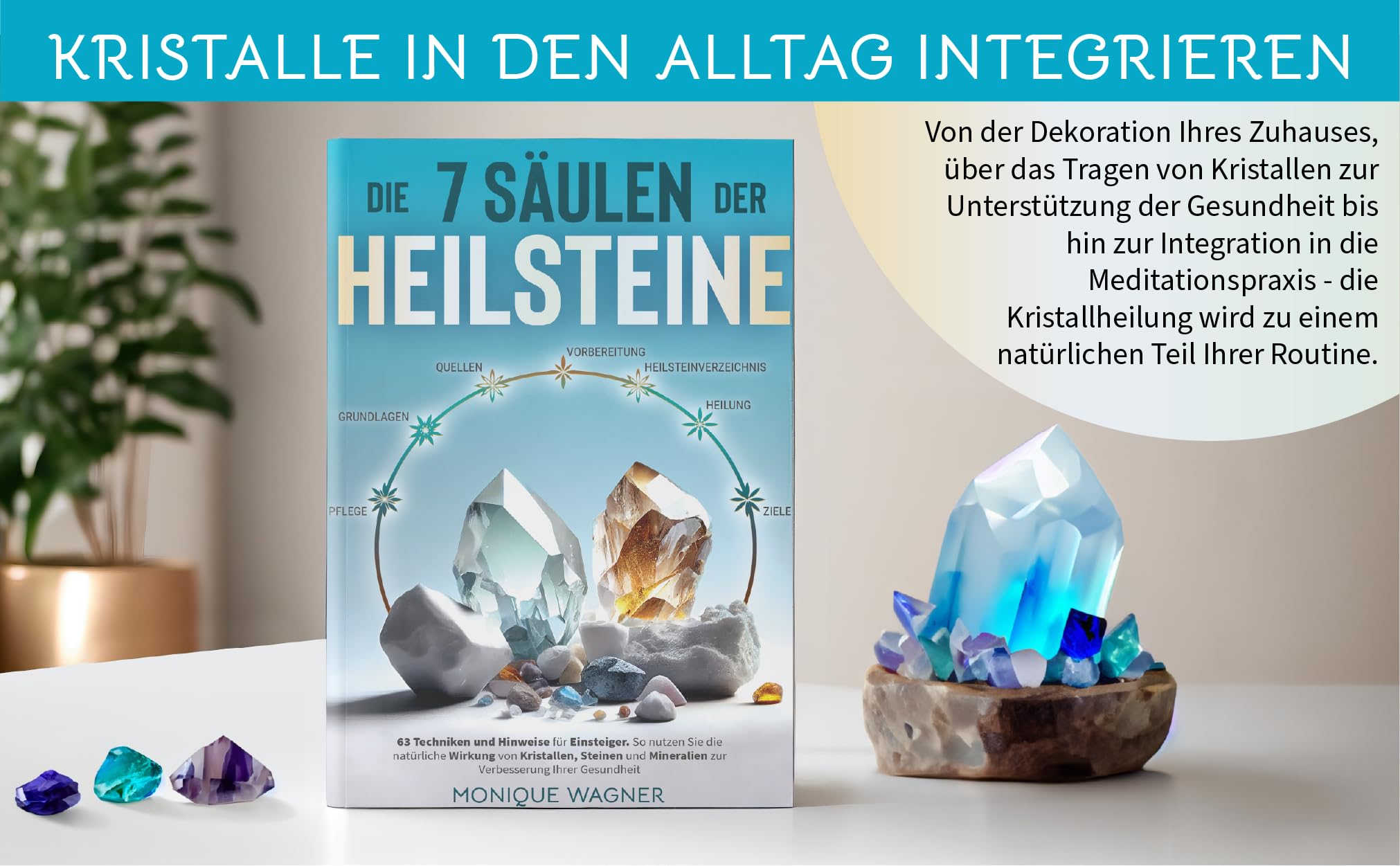 Die 7 Säulen der Heilsteine: 63 Techniken und Hinweise für Einsteiger. So nutzen Sie die natürliche Wirkung von Kristallen, Steinen und Mineralien zur Verbesserung Ihrer Gesundheit