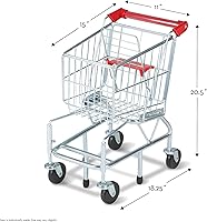 Vista 8 de Melissa & Doug - Carrito de compras con marco de metal resistente, Empaque estándar, Estándar