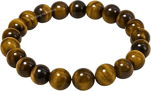 Miniatura 653 de Amazing Gemstone Pulsera de cristal para mujeres y hombres, pulsera de cristal curativo de protección, pulsera elástica con cuentas de piedras