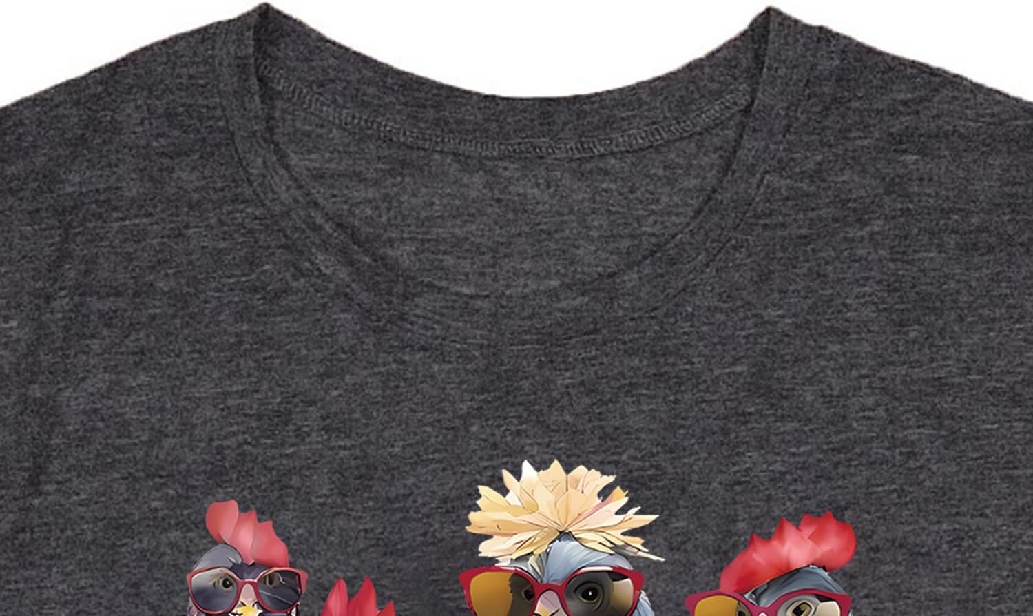 Womens Chicken Shirts Chicken Mom Lady T-Shirt Chicken Lovers Tee Farm Farmer Tops - Image 5