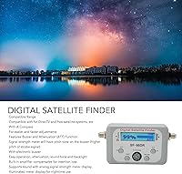 Vista 6 de Medidor de satélite digital, medidor de satélite con función de zumbador ATT de 950 a 2150 MHz con medidor de fuerza para DirecTV