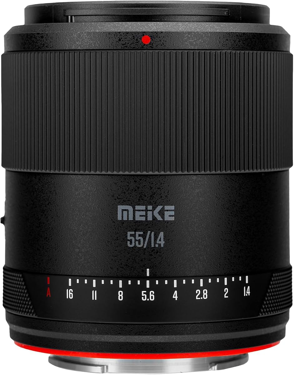 Meike 55mm F1.4 AF STM APS-C Portrait Prime Lens for Sony E Mount Cameras | Large Aperture, Auto Focus, For A6400 A6000 A6100 A6300 A6500 A6600 A6700 ZV-E10 II FX30, street landscape photography