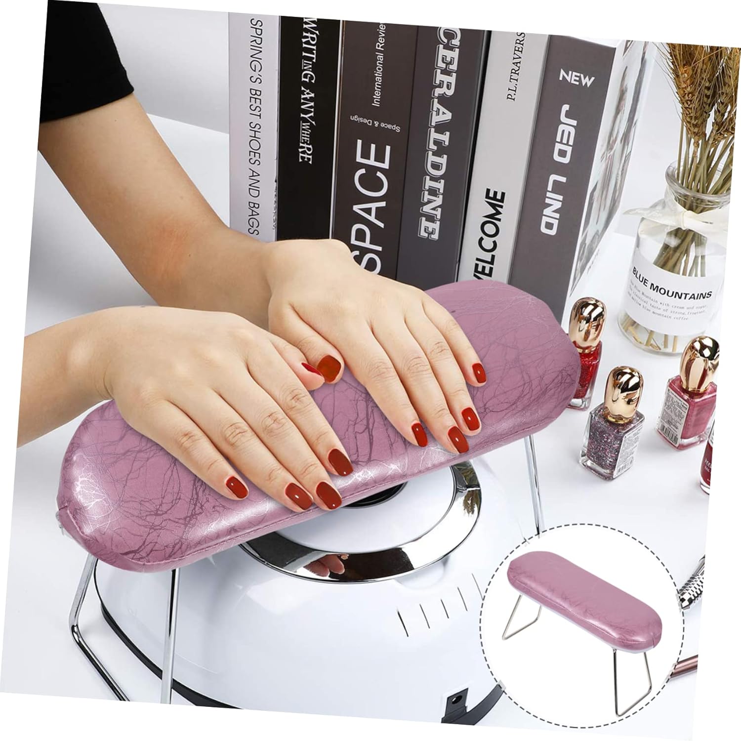 SOIMISS Shaped Arm Rest Nail Tech Nail Art Hand Support Professional Tool Easy Install