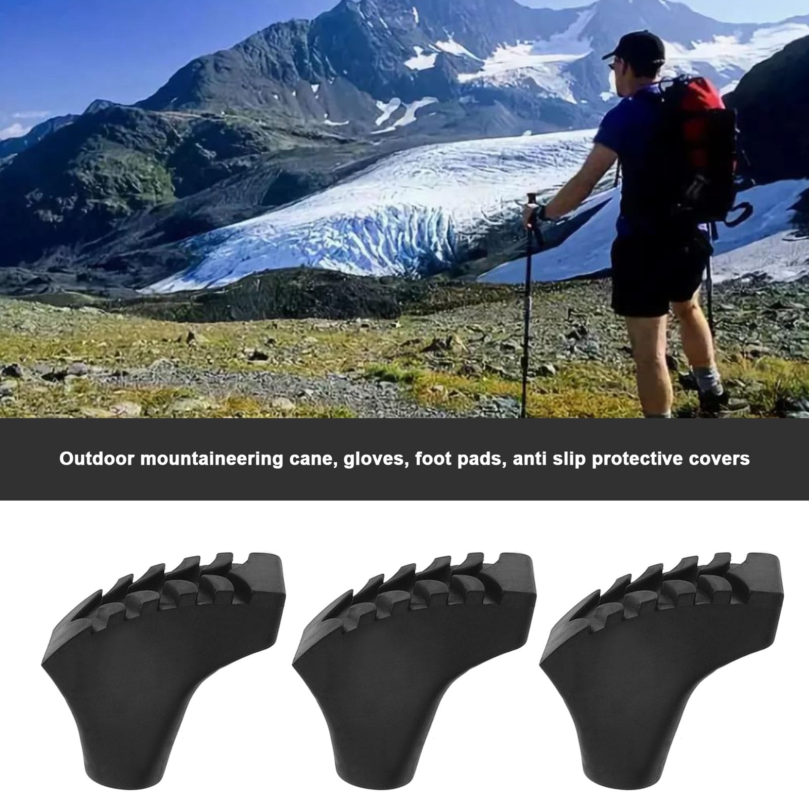 VGOL 20 Pièces Accessoires pour Bâtons de Randonnée de Randonnée Accessoires pour Bâtons d'escalade Accessoire de Protection pour Bâton de Randonnée de Remplacement