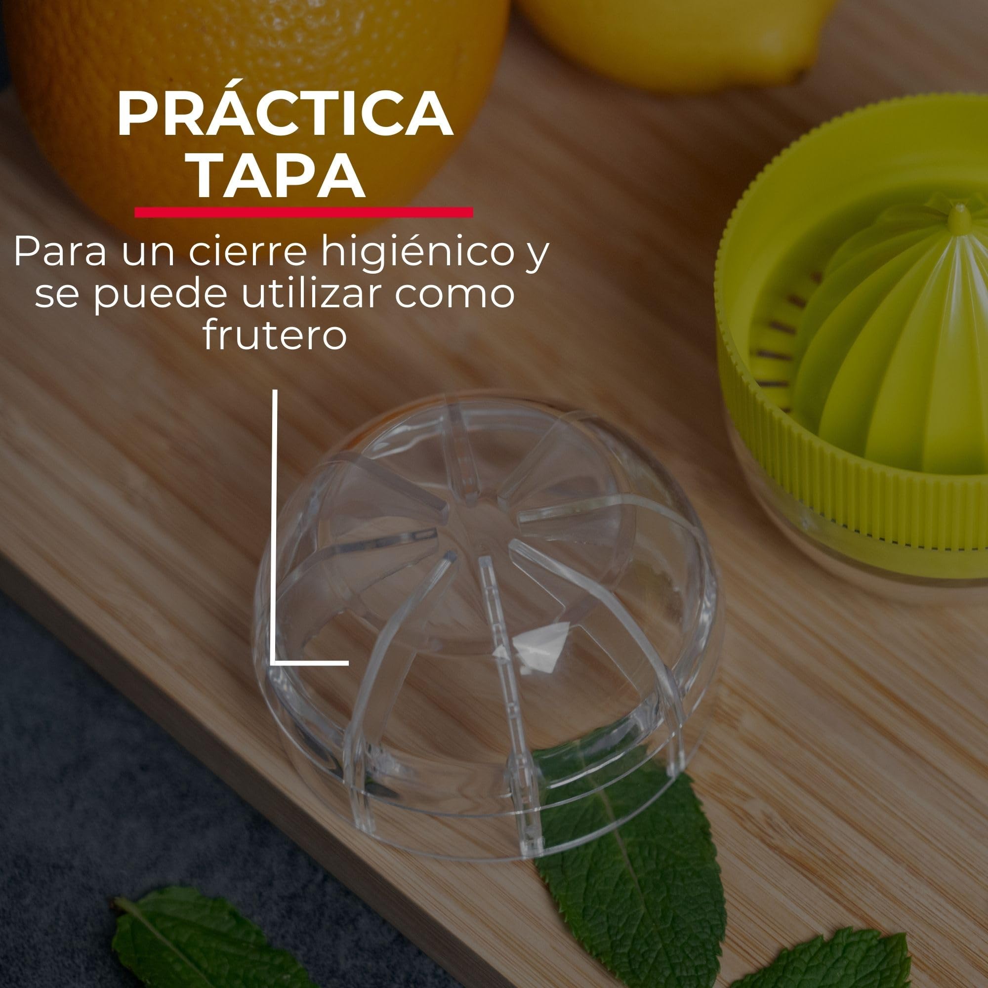 Westmark Exprimidor de cítricos con recipiente y tapa 7,2 cm 50 ml Plástico Transparente/verde