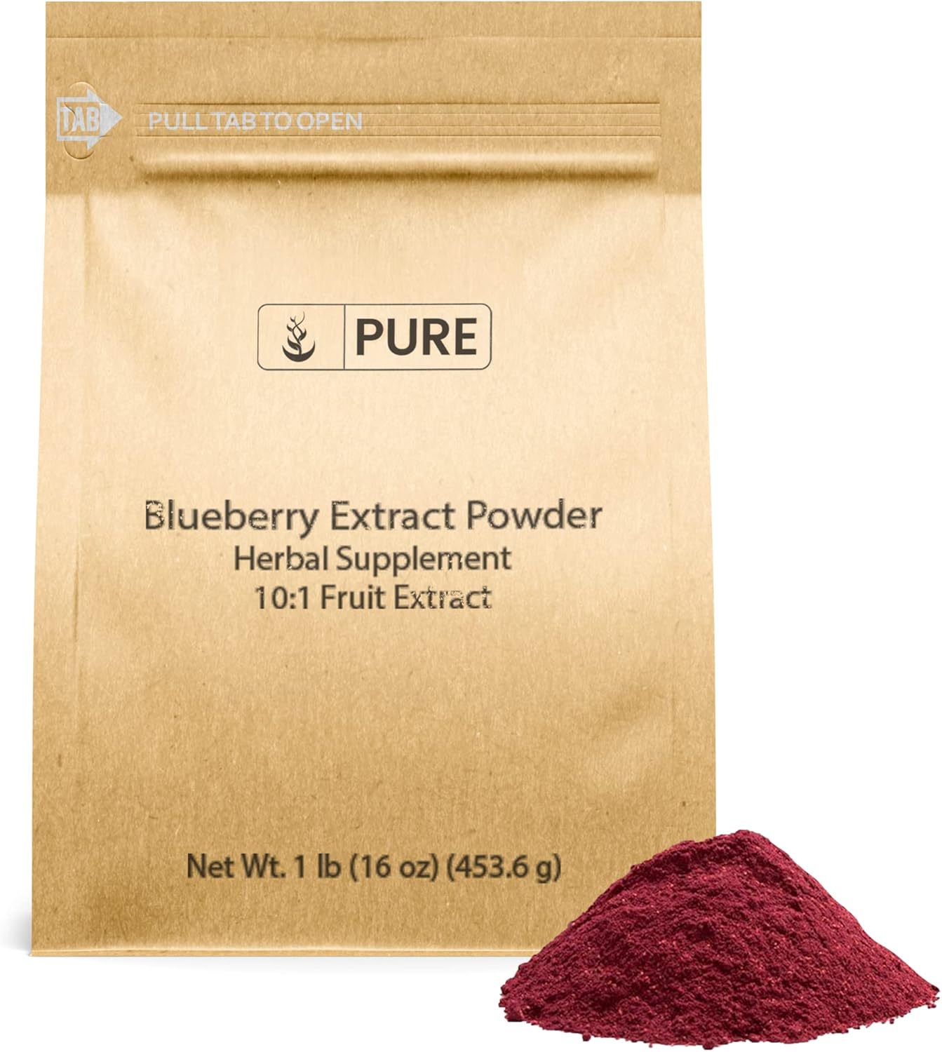 PURE ORIGINAL INGREDIENTS Blueberry Extract Powder (1 lb