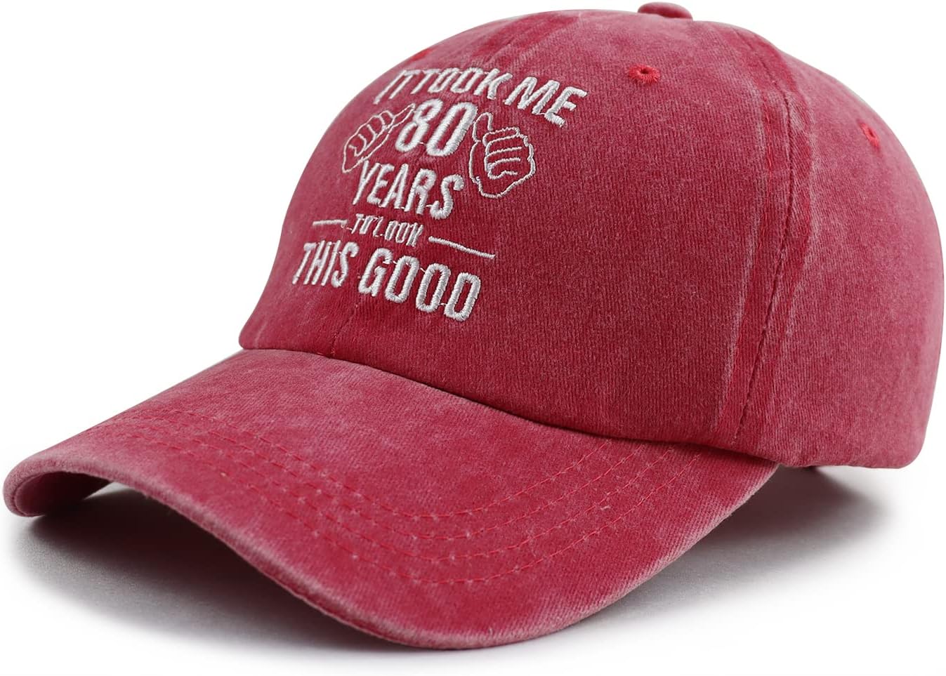 It Took Me 80 Years to Look This Good Hat for Women Men, Funny Adjust Embroidery 80th Birthday Baseball Cap